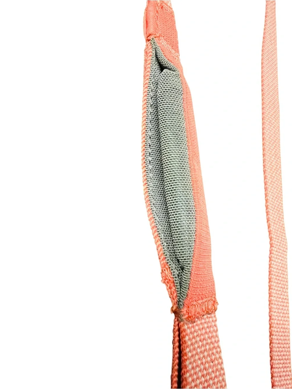 Ruffwear Coral Pink and Gray Strap with Silver Hook 53” Length